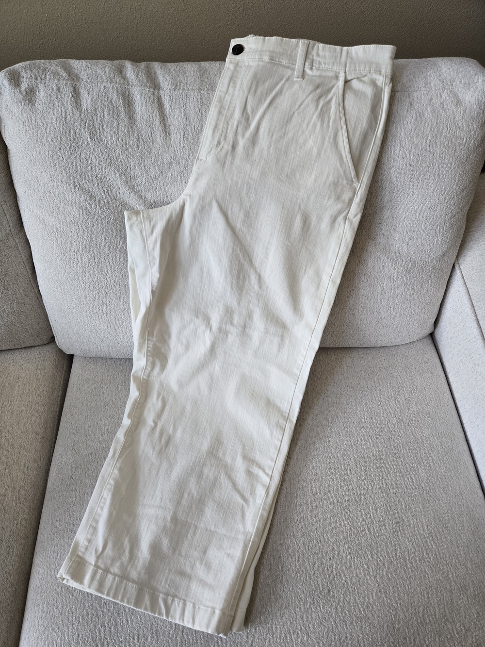 NWOT Cream Wide-Leg Crop/Ella MOSS